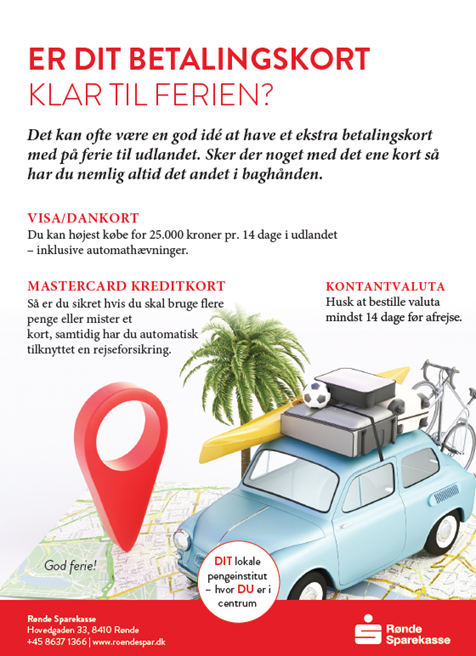 Er dit betalingskort klar til ferien